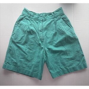 Vintage 90s Rafaella Linen Cotton Blend Shorts High Waisted Women's Size 8